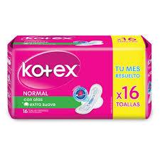 KOTEX NORMAL C/ALAS X 16un