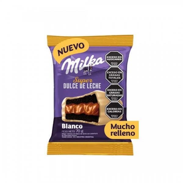 MILKA ALFAJOR SUPER DDL CHOC/BLANCO X 70G