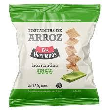 DOS HERMANOS TOSTADAS DE ARROZ SIN SAL x120GR
