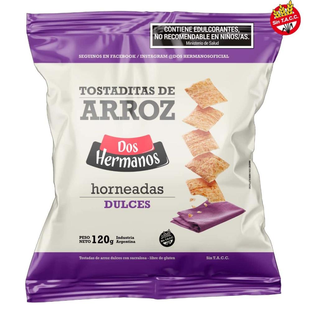 DOS HERMANOS TOSTADAS DE ARROZ DULCES x120GR