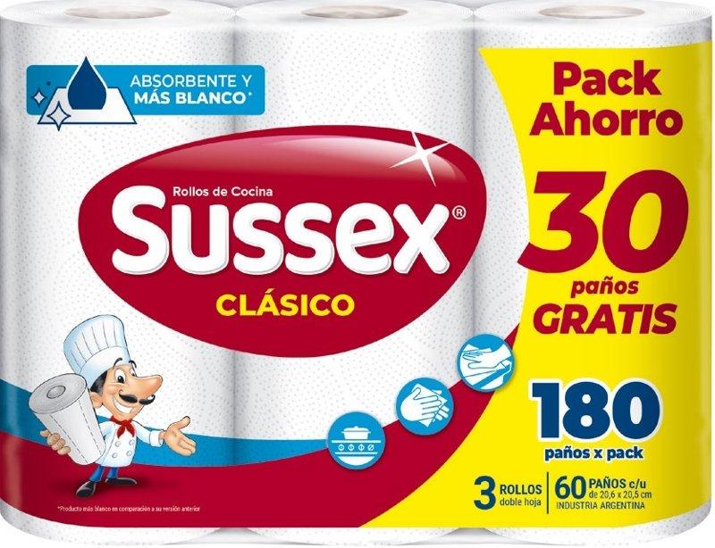 SUSSEX ROLLO CLASICO X 3 X 60 P