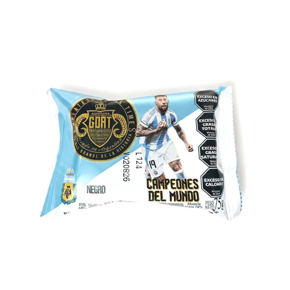 GOAT ALFAJOR X 75 GRS BLANCO/NEGRO
