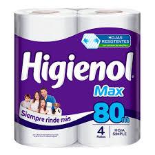 HIGIENOL MAX ALOE X 4 X 80MT