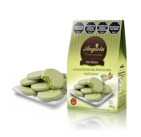 ANGIOLA GALLETITAS PISTACHO BA?ADAS X 130