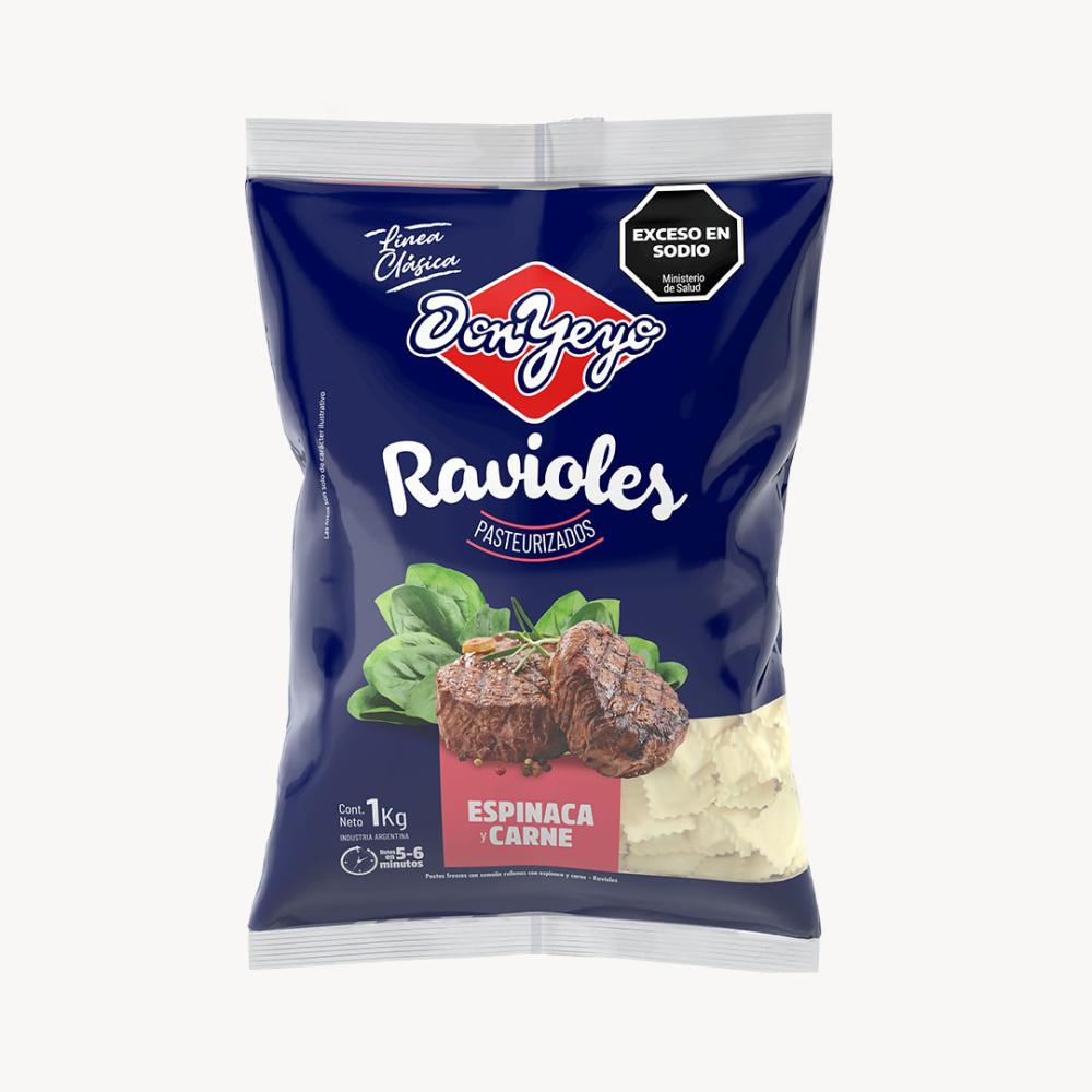DON YEYO RAVIOLES 1 KG CARNEYESPINACA