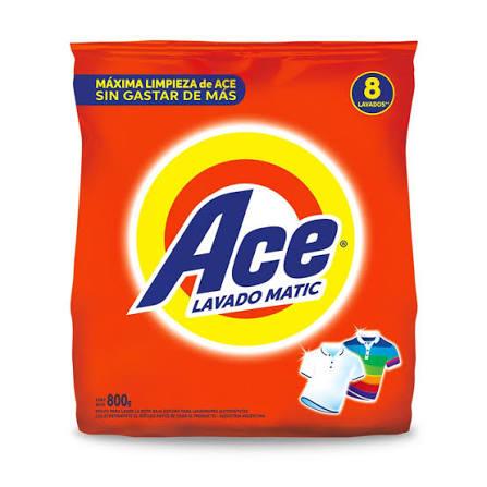 ACE JABON EN POLVO BE MATIC X800GR
