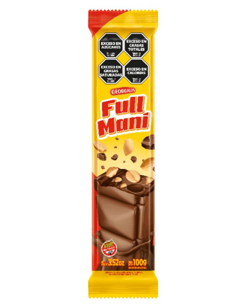 GEORGALOS FULL MANI CHOCOLATE X 100