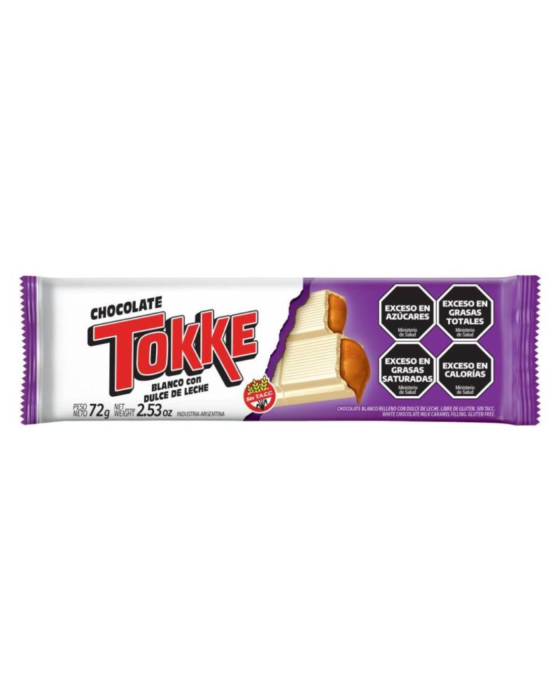 TOKKE CHOCOLATE CON DULCE DE LECHE X 72