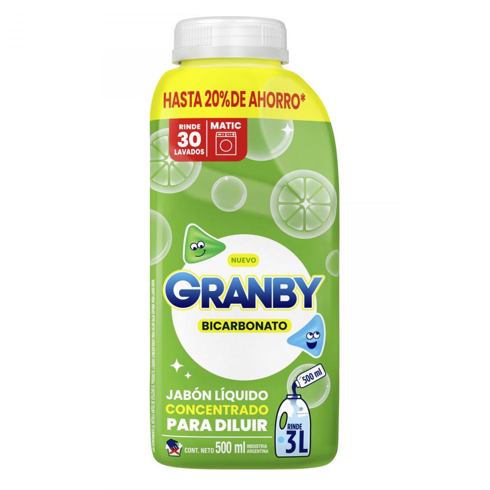 GRANBY JABON LIQUIDO P/DILUIR LIMON X500 BOT