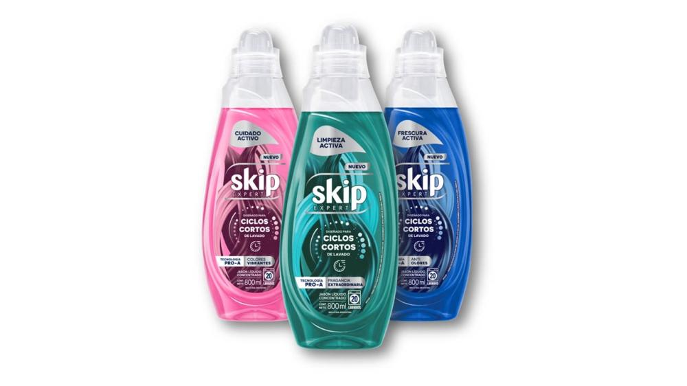 SKIP JABON LIQ BE CICLOS CORTOS BOTELLA x800